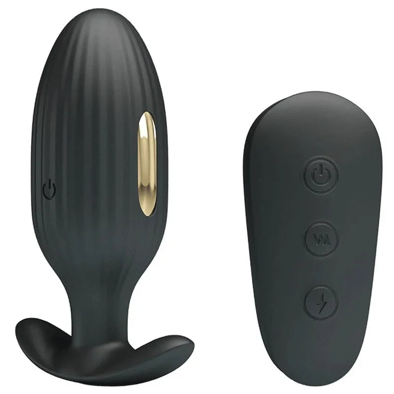 PRETTY LOVE - KELLY PLUG ANAL VIBRADOR RECARGABLE NEGRO - Nuvica