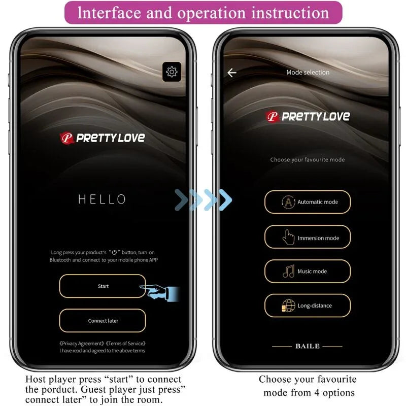 PRETTY LOVE - JEFFERSON PLUG ANAL CONTROLADO POR APP NEGRO - Nuvica