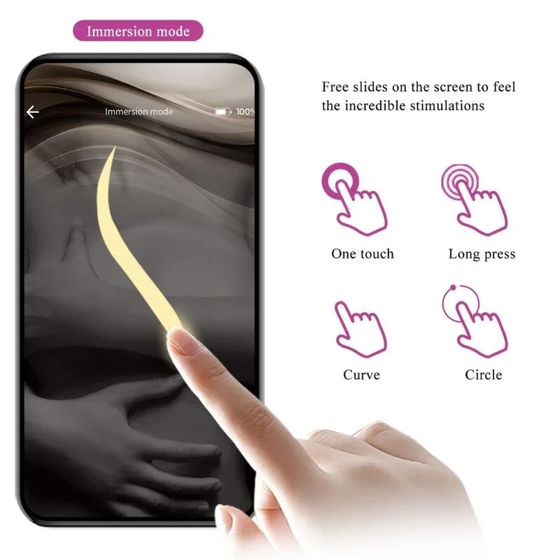 PRETTY LOVE - NYMPH HUEVO VIBRADOR CONTROLADO POR APP VIOLETA - Nuvica