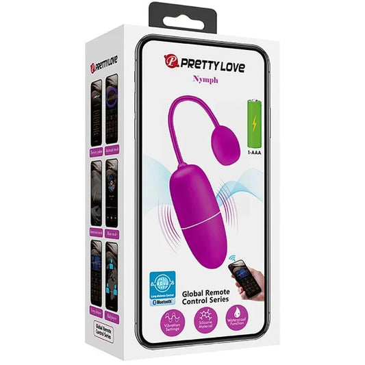 PRETTY LOVE - NYMPH HUEVO VIBRADOR CONTROLADO POR APP VIOLETA - Nuvica