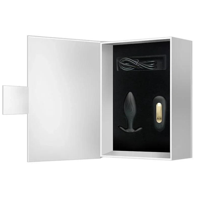 PRETTY LOVE - REGINA PLUG ANAL VIBRADOR RECARGABLE NEGRO - Nuvica