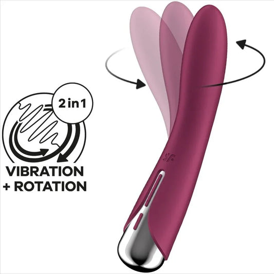 SATISFYER - SPINNING VIBE 1 VIBRADOR ROTADOR G-SPOT RED - Nuvica