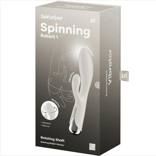 SATISFYER - SPINNING RABBIT 1 ESTIMULACION CLITORIS Y PUNTO G ROJO - Nuvica