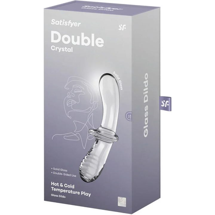 SATISFYER - DOUBLE CRYSTAL DILDO TRANSPARENTE - Nuvica