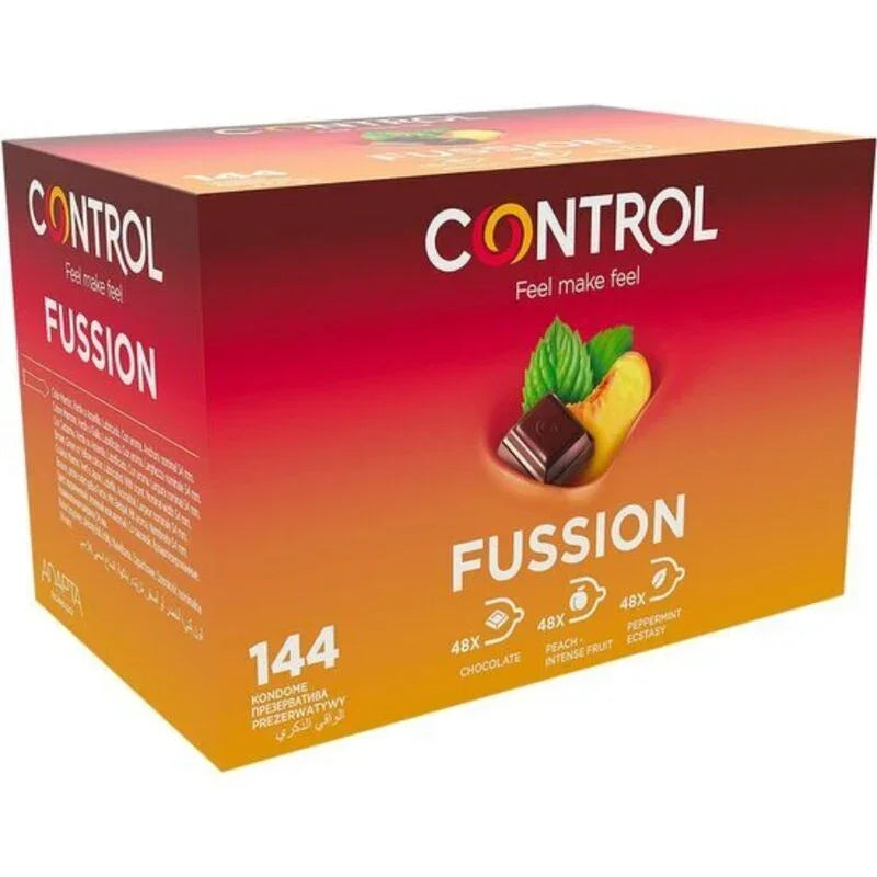 CONTROL - ADAPTA FUSSION PRESERVATIVOS 144 UNIDADES - Nuvica