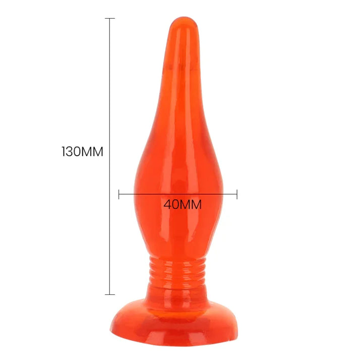 BAILE - PLUG ANAL TACTO SUAVE ROJO 14.2 CM - Nuvica