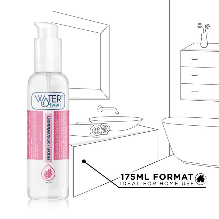 WATERFEEL - LUBRICANTE BASE AGUA FRESA 175 ML - Nuvica