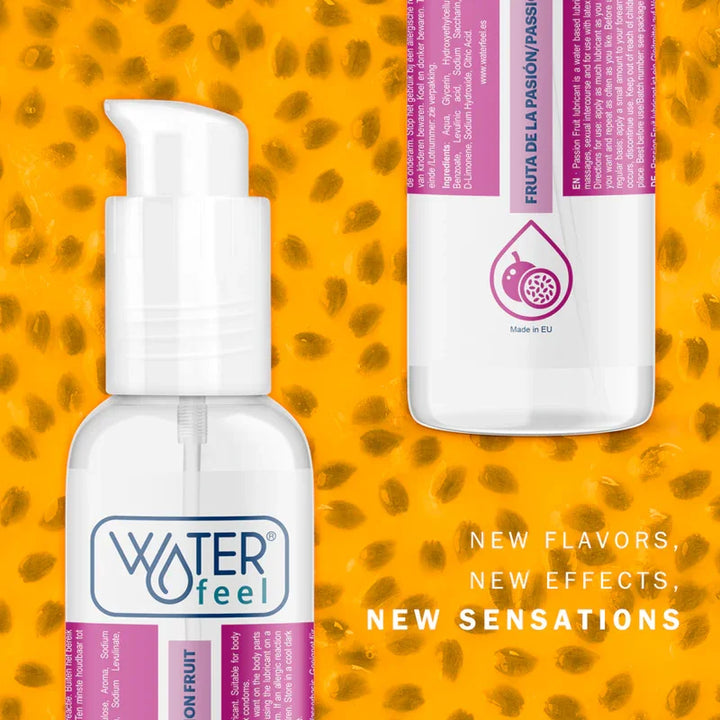WATERFEEL - LUBRICANTE BASE AGUA FRUTA DE LA PASIÓN 175 ML - Nuvica