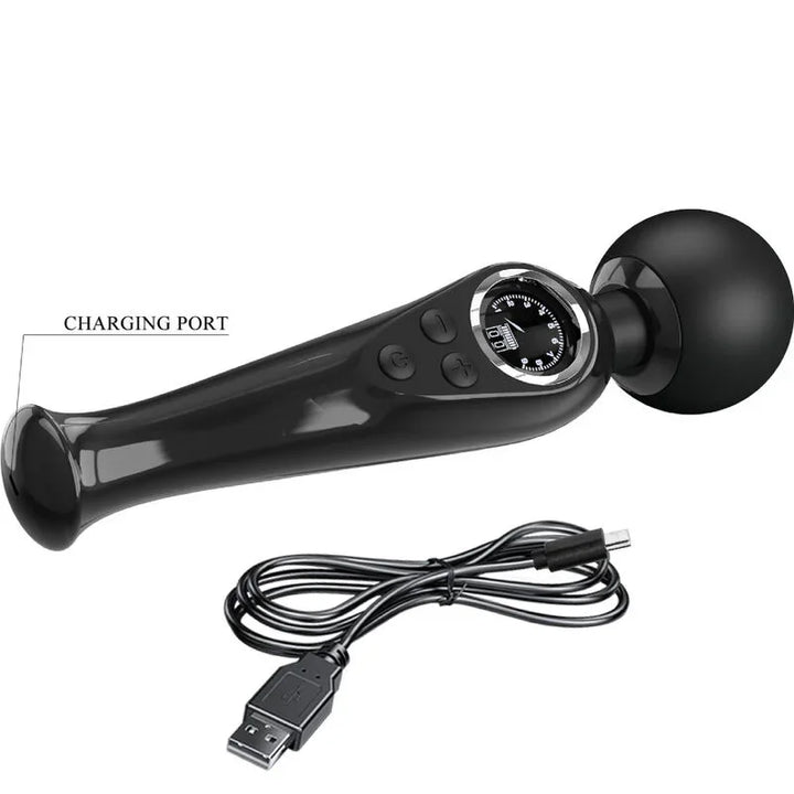 PRETTY LOVE - SKYLER VIBRADOR WAND NEGRO - Nuvica
