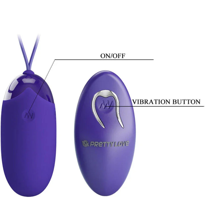 PRETTY LOVE - BERGER YOUTH HUEVO VIBRADOR CONTROL REMOTO VIOLETA - Nuvica
