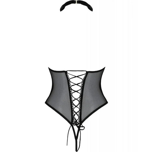PASSION - TRISHA BODY ABIERTO NEGRO S/M - Nuvica