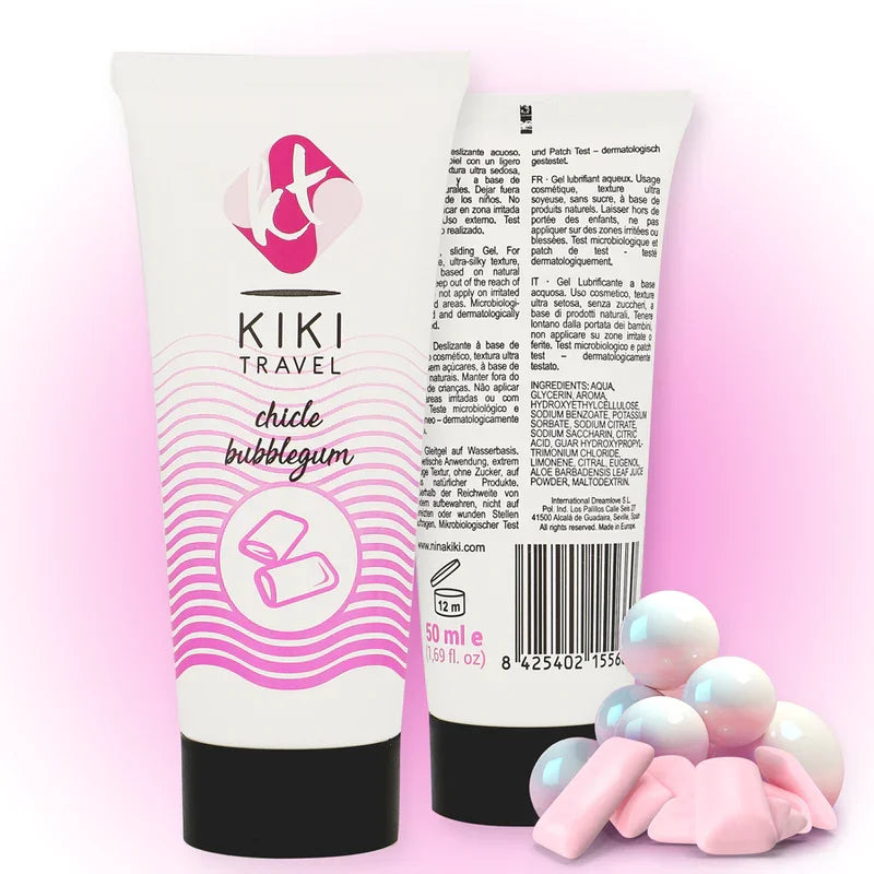 KIKÍ TRAVEL - LUBRICANTE SABOR A CHICLE 50 ML - Nuvica