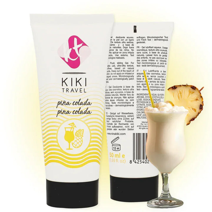 KIKÍ TRAVEL - LUBRICANTE SABOR A PIÑA COLADA 50 ML - Nuvica