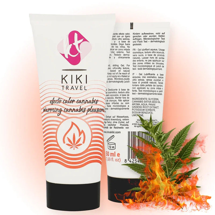 KIKÍ TRAVEL - GEL DESLIZANTE SABOR A CANNABIS EFECTO CALOR INTENSO 50 ML - Nuvica