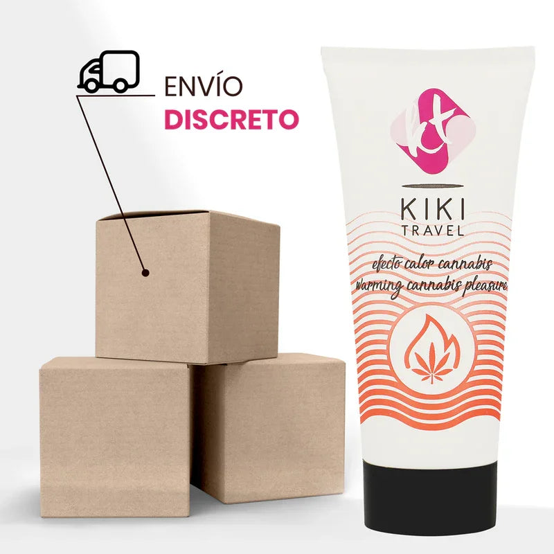 KIKÍ TRAVEL - GEL DESLIZANTE SABOR A CANNABIS EFECTO CALOR INTENSO 50 ML - Nuvica
