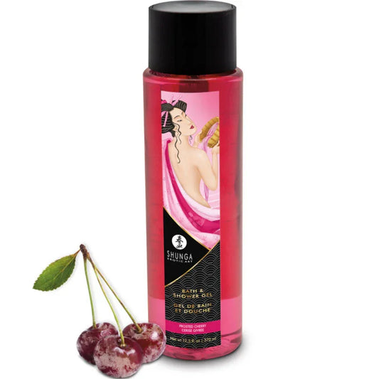 SHUNGA - GEL DE BAÑO & DUCHA CEREZA 370 ML - Nuvica