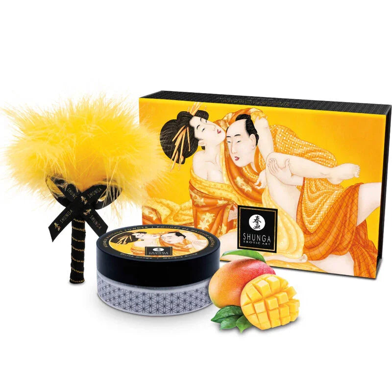 SHUNGA - KIT POLVOS DE MASAJE COMESTIBLE MANGO - Nuvica