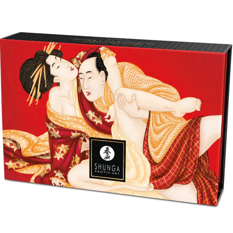 SHUNGA - KIT POLVOS DE MASAJE COMESTIBLE FRESA - Nuvica