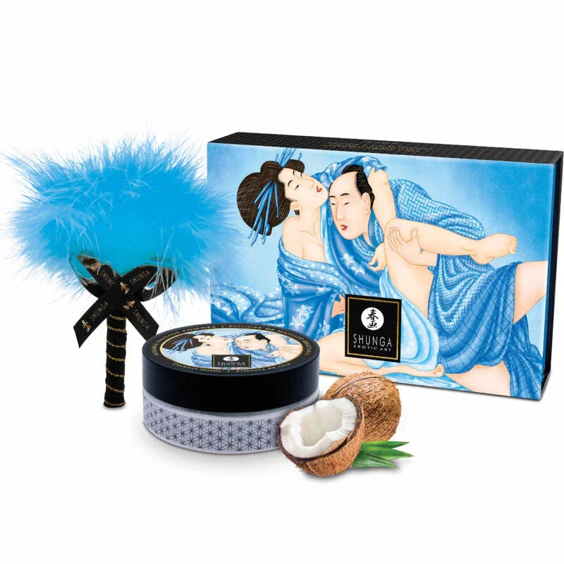 SHUNGA - KIT POLVOS DE MASAJE COMESTIBLE COCO - Nuvica