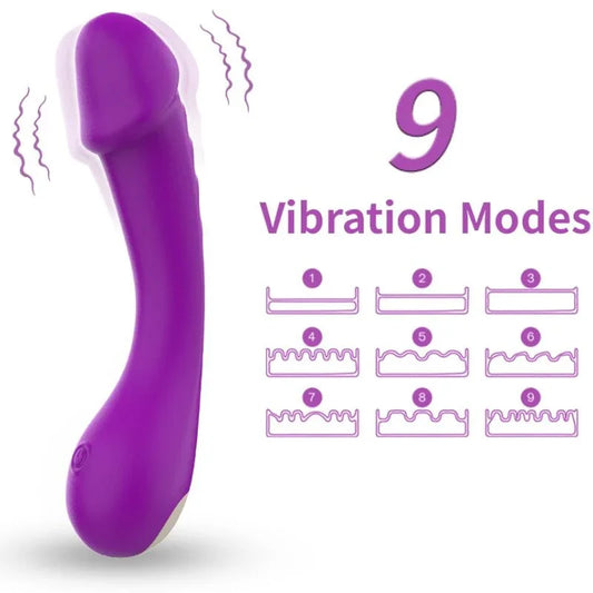 ARMONY - DILDO VIBRADOR PUNTO G SILICONA VIOLETA - Nuvica