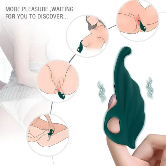 ARMONY - DEDAL ESTIMULADOR & VIBRADOR VERDE - Nuvica