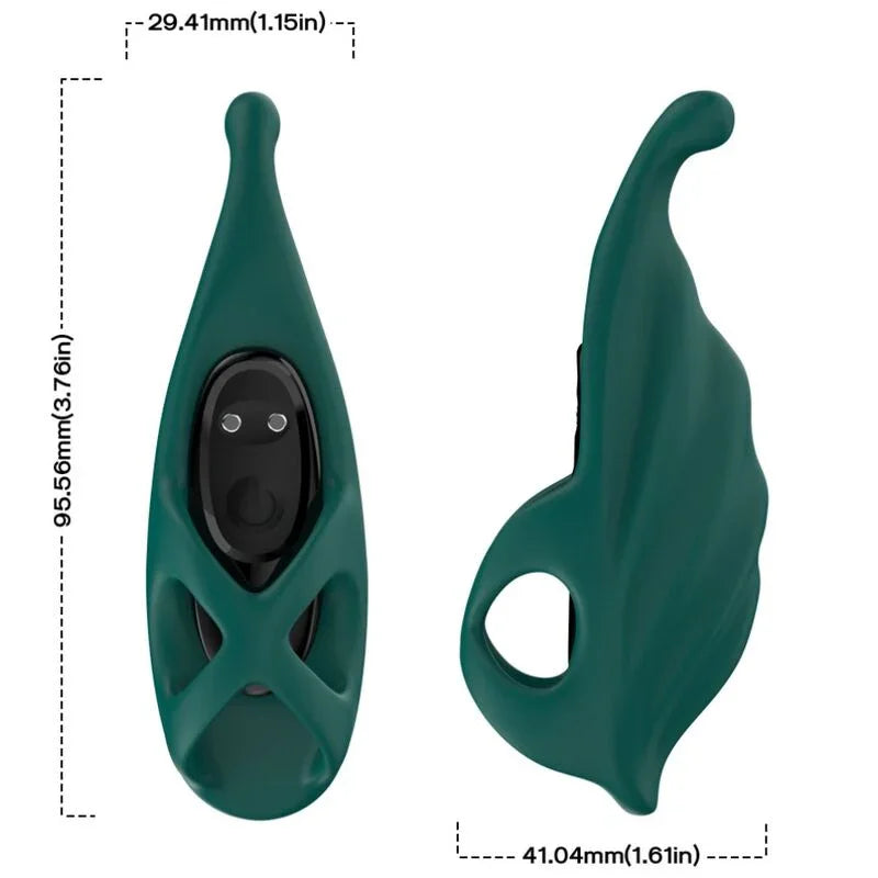 ARMONY - DEDAL ESTIMULADOR & VIBRADOR VERDE - Nuvica