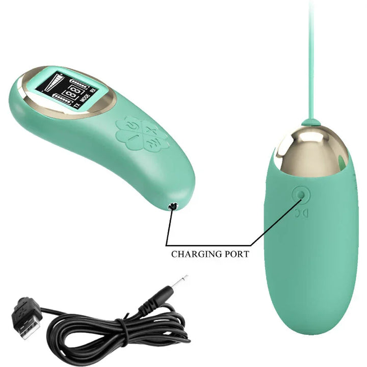 PRETTY LOVE - MINA HUEVO VIBRADOR CONTROL REMOTO VERDE - Nuvica