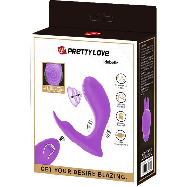 PRETTY LOVE - IDABELLE VIBRATION & PULSATION CONTROL REMOTO VIOLETA - Nuvica