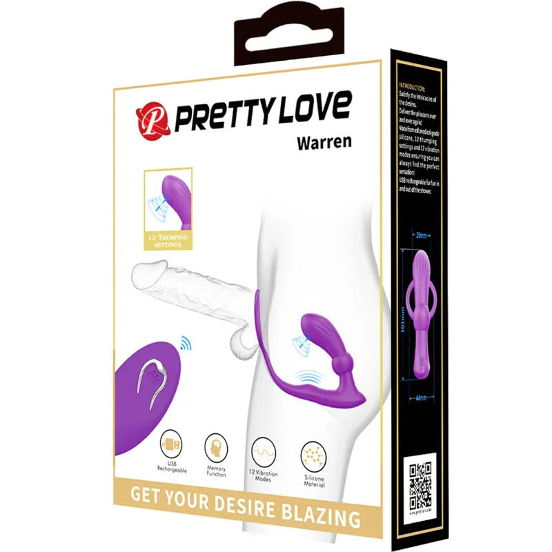 PRETTY LOVE - WARREN ANILLO & VIBRADOR ANAL VIOLETA - Nuvica