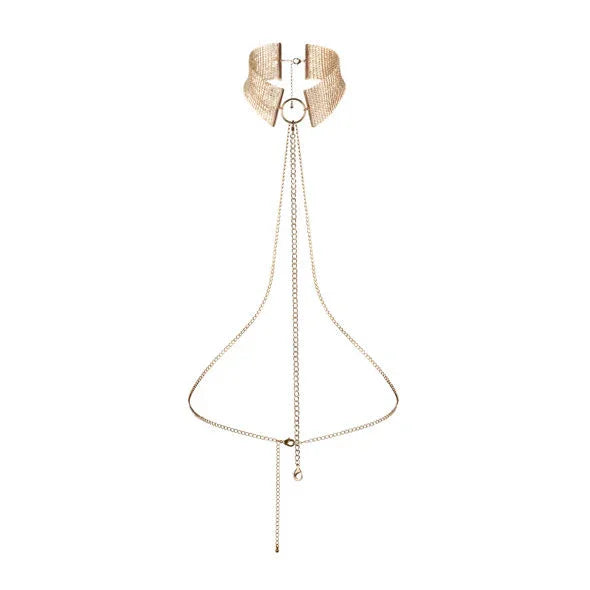 BIJOUX - DÉSIR MÉTALLIQUE COLLAR METLICO DORADO - Nuvica