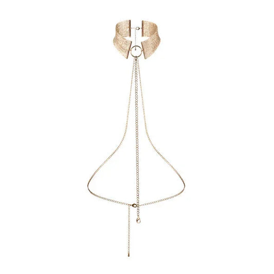 BIJOUX - DÉSIR MÉTALLIQUE COLLAR METLICO DORADO - Nuvica