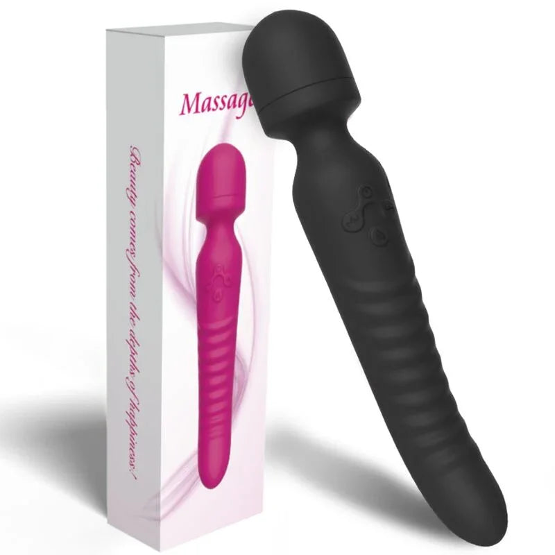 ARMONY - MISSION MASAJEADOR & VIBRADOR EFECTO CALOR NEGRO - Nuvica