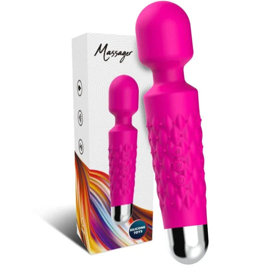 ARMONY - POSTMAN MASAJEADOR & VIBRADOR CABEZA FLEXIBLE FUCSIA - Nuvica