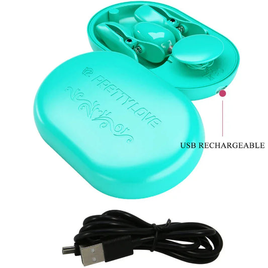 PRETTY LOVE - SURPRISE BOX PINZAS ELECTRO ESTIMULACION AZUL - Nuvica