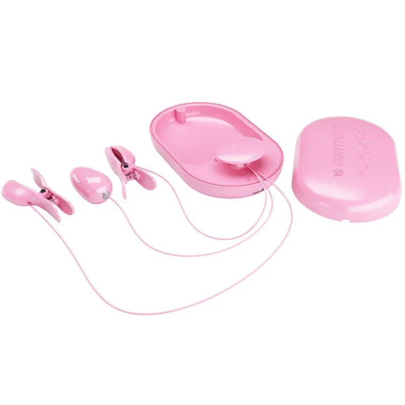 PRETTY LOVE - SURPRISE BOX PINZAS ELECTRO ESTIMULACION ROSA - Nuvica