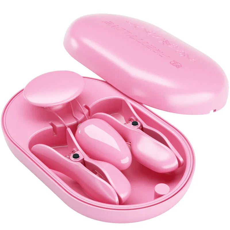 PRETTY LOVE - SURPRISE BOX PINZAS ELECTRO ESTIMULACION ROSA - Nuvica
