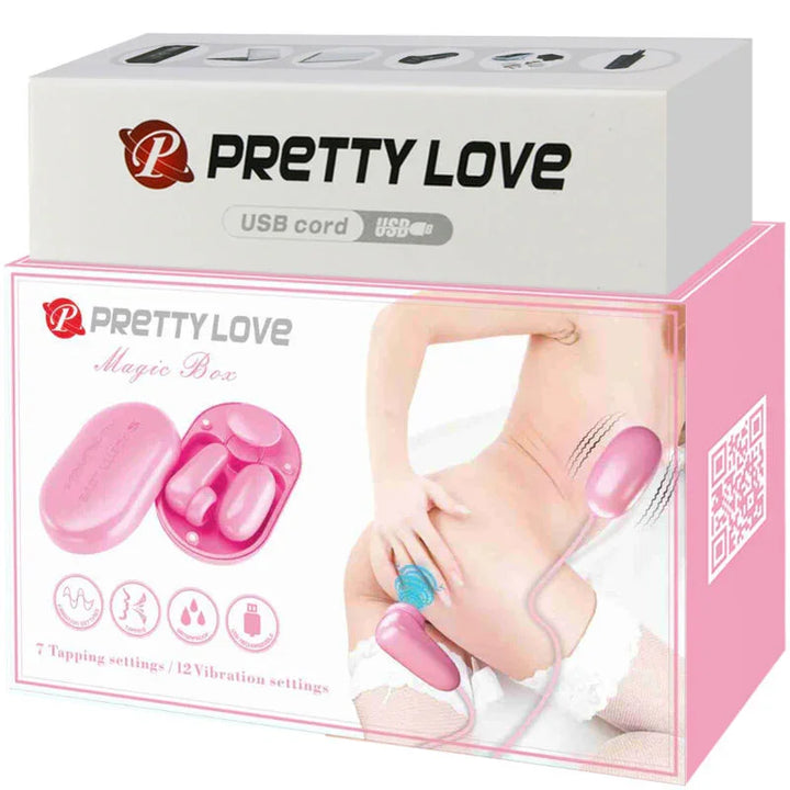 PRETTY LOVE - MAGIC BOX BALA VIBRADORA & ESTIMULADOR ROSA - Nuvica