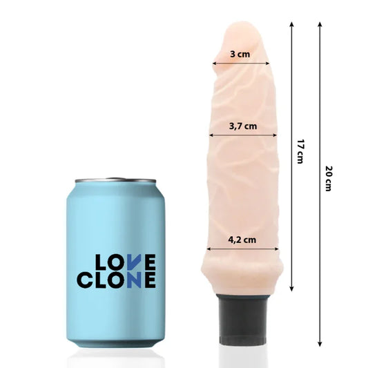 LOVECLONE - IVAR VIBRADOR REALÍSTICO SELF LUBRICATION 20 CM -O- 3.7 CM - Nuvica