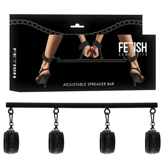 FETISH SUBMISSIVE BONDAGE - BARRA SEPARADORA AJUSTABLE 4 PIEZAS - Nuvica