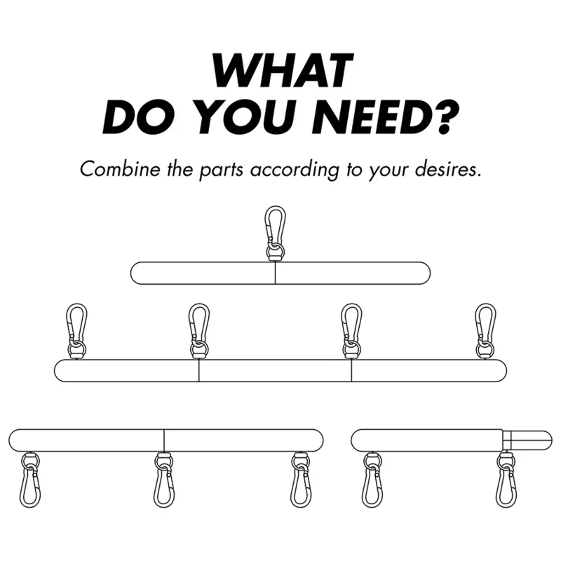 FETISH SUBMISSIVE BONDAGE - BARRA SEPARADORA AJUSTABLE 4 PIEZAS - Nuvica