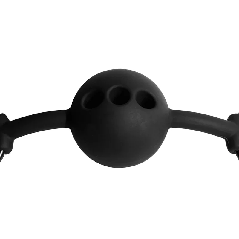 FETISH SUBMISSIVE BONDAGE - MORDAZA DE BOLA DE SILICONA TRANSPIRABLE - Nuvica
