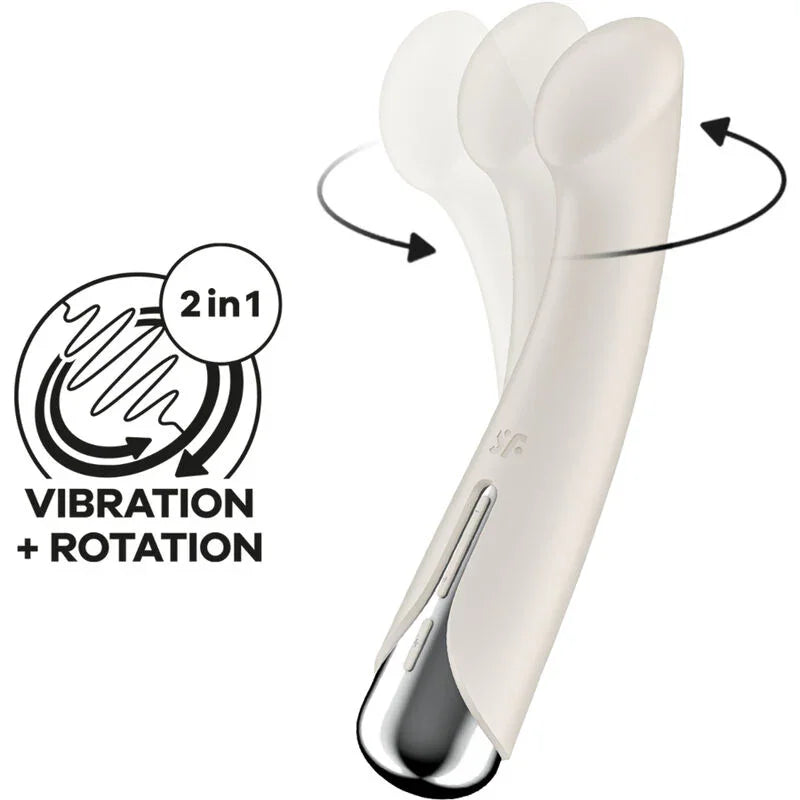 SATISFYER - SPINNING G-SPORT 1 VIBRADOR ROTADOR ROJO - Nuvica