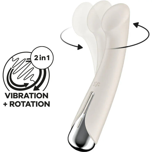 SATISFYER - SPINNING G-SPORT 1 VIBRADOR ROTADOR ROJO - Nuvica