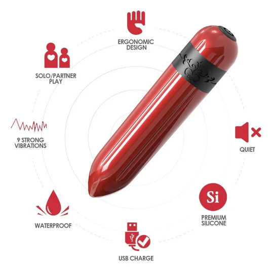 ARMONY - ROCKET BALA VIBRADORA CONTROL REMOTO FUCSIA - Nuvica