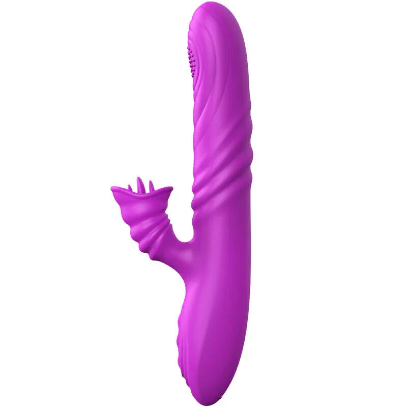 ARMONY - ANGELIA VIBRADOR MULTIFUNCION CON LENGUA ESTIMULADORA EFECTO CALOR VIOLETA - Nuvica