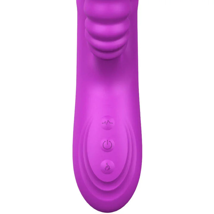 ARMONY - ANGELIA VIBRADOR MULTIFUNCION DOBLE LENGUA EFECTO CALOR VIOLETA - Nuvica