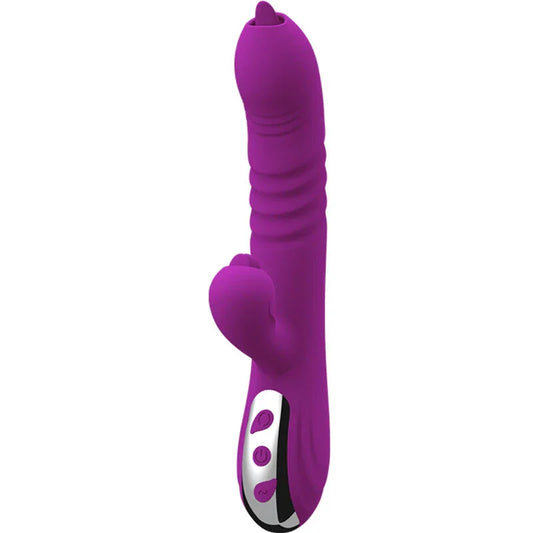 ARMONY - FAIRY VIBRADOR MULTIFUNCION DOBLE LENGUA EFECTO CALOR VIOLETA - Nuvica