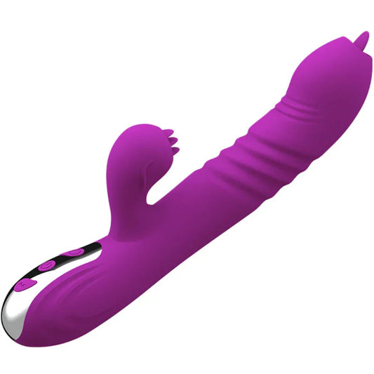 ARMONY - FAIRY VIBRADOR MULTIFUNCION DOBLE LENGUA EFECTO CALOR VIOLETA - Nuvica
