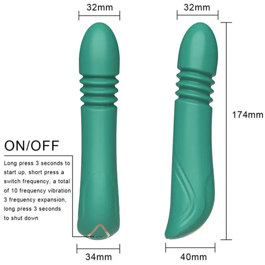 ARMONY - VIBRADOR & THRUSTING PUNTO G VERDE - Nuvica