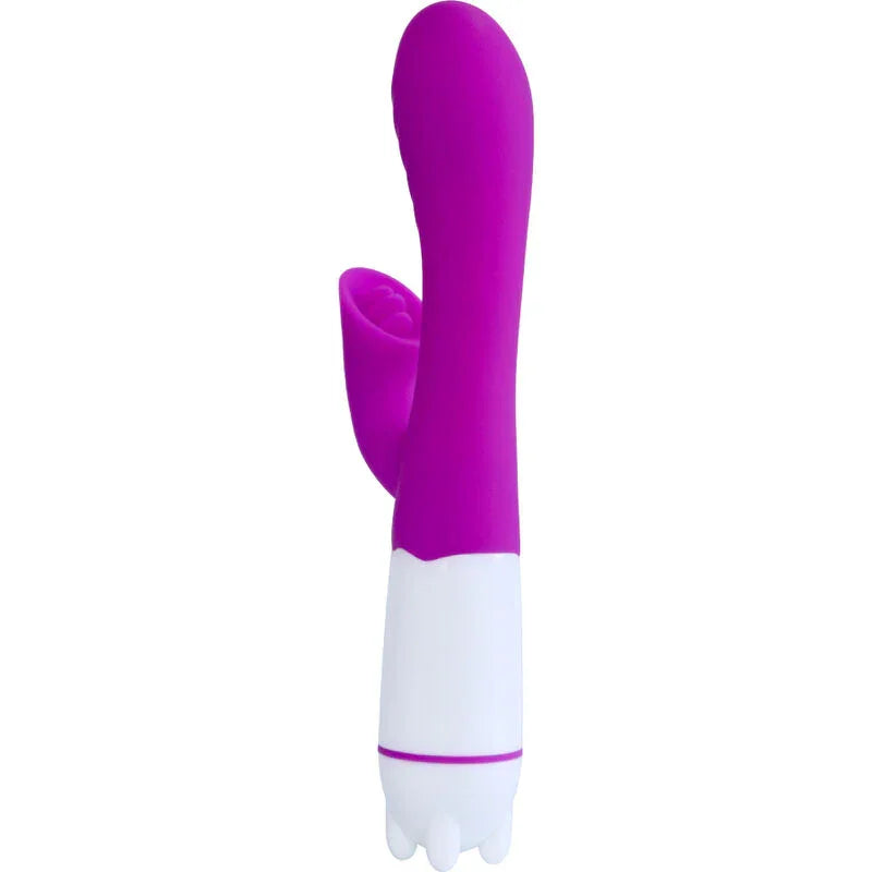ARMONY - HAPPY VIBRADOR & ESTIMULADOR CON LENGUA RECARGABLE VIOLETA - Nuvica